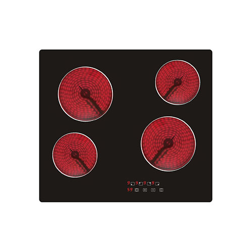 Hob ceramic heating 60cm 6kw 4 boosters 9 power levels item #EOHO-CTE604B2（T)/FD