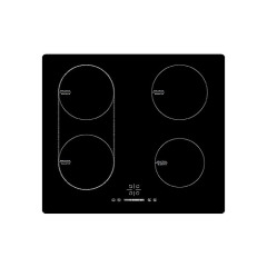 Hob induction 60cm 4 boosters 2.8/3.5/6.4kW 9 power levels item #EOHO-ITS644B1/A-S/FD