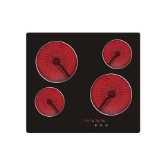 Hob ceramic heating 60cm 6.5kw 4 boosters 9 power levels item #EOHO-CTM654D01G1/FD