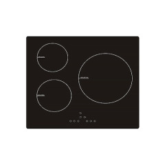 Hob induction 60cm 3 boosters 2.8/3.5/6.5kW 9 power levels item #EOHO-ITS653B2/A/FD