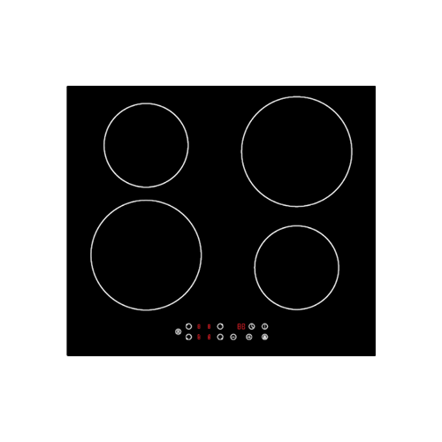 Induction hob 7000W 59cm item #EOHO-IF7001-2/WK