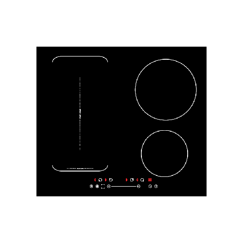 Induction hob 7000W 59cm item #EOHO-IF7008S-2/WK