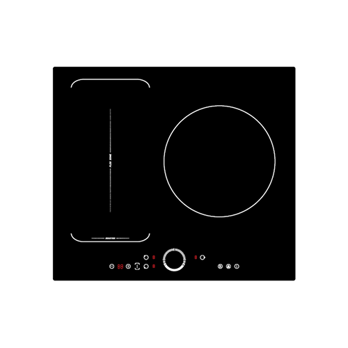 Induction hob 6500W 59cm item #EOHO-IT6513S/WK