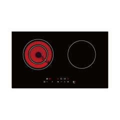 Ceramic+induction hybrid hob 4400W 73cm item #EOHO-ICDH46241B/WK