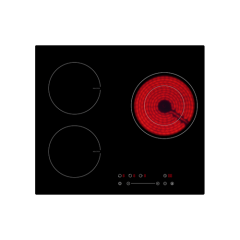 Ceramic+induction hybrid hob 5700W 59cm item #EOHO-ICT5701S/WK