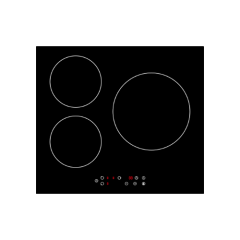 Induction hob 6500W 59cm item #EOHO-IT6501/WK