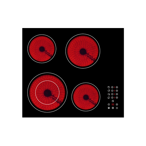 Ceramic hob 6400W 59cm item #EOHO-CF6403/WK