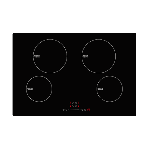 Induction hob 77CM 4 zones + boosters, 7.2 kW, multi slider control, timer, child lock, keep warm, pause. item #EOHO-BTS472G1SWP/FD