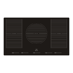 Induction hob 90CM 5 zones + 2 free zones + boosters, 9.0 kW, independent slider control, timer, child lock, keep warm, pause. item #EOHO-BTS590G1SQWP/FD