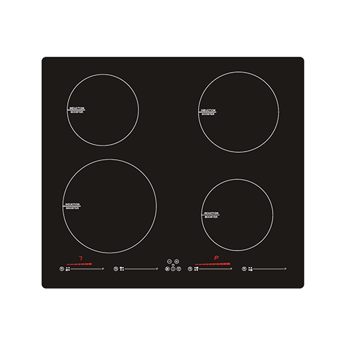 Induction hob 60CM, 4 zones + boosters, 7.0 kW, independent slider control, timer, child lock, keep warm, pause. item #EOHO-BTS470G1SWP/FD