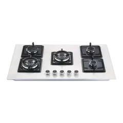 Built-in gas hob 900mm tempered glass 5 burners EMALL #EGH-G5020CW