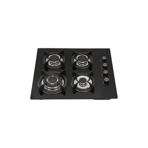 Built-in gas hob 600mm tempered glass 4 burners EMALL #EGH-G4004S