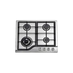Built-in gas hob 590mm stainless steel 4 burners EMALL #EGH-S4056