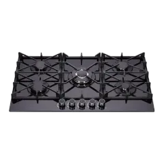 Built-in gas hob 900mm tempered glass 5 burners EMALL #EGH-G5097