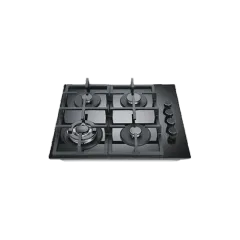 Built-in gas hob 600mm tempered glass 4 burners EMALL #EGH-G4031