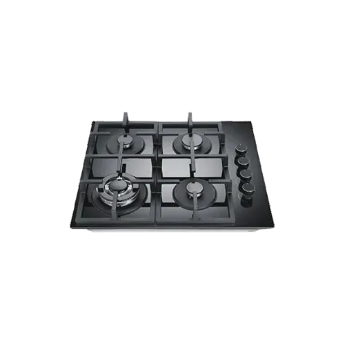 Built-in gas hob 600mm tempered glass 4 burners EMALL #EGH-G4031