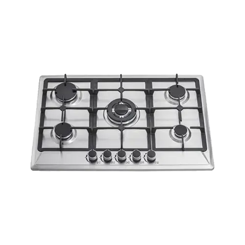 Built-in gas hob 760mm stainless steel 5 burners EMALL #EGH-S76-502