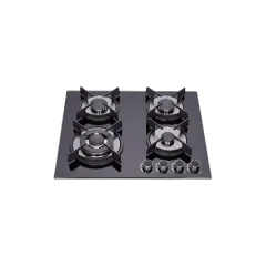 Built-in gas hob 600mm tempered glass 4 burners EMALL #EGH-G4043