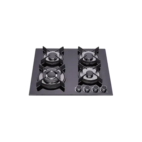 Built-in gas hob 600mm tempered glass 4 burners EMALL #EGH-G4043