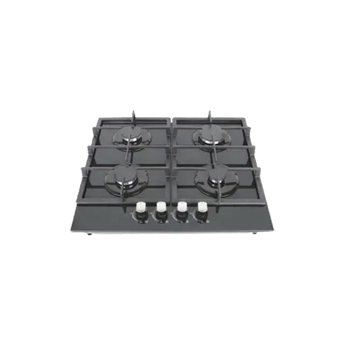 Built-in gas hob 600mm tempered glass 4 burners EMALL #EGH-G4030