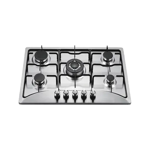 Built-in gas hob 760mm stainless steel 5 burners EMALL #EGH-S76-506
