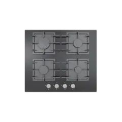 Built-in gas hob 600mm tempered glass 4 burners EMALL #EGH-G4037