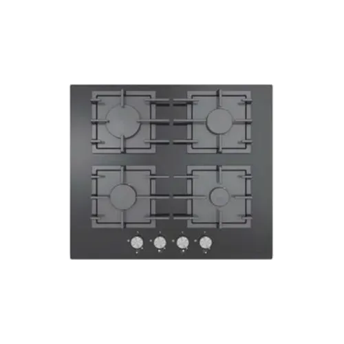 Built-in gas hob 600mm tempered glass 4 burners EMALL #EGH-G4037