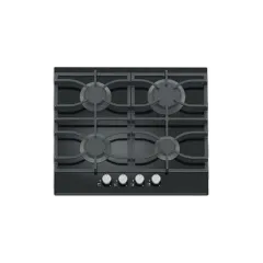Built-in gas hob 600mm tempered glass 4 burners EMALL #EGH-G4022