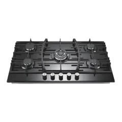 Built-in gas hob 900mm tempered glass 5 burners EMALL #EGH-G5085