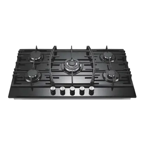 Built-in gas hob 900mm tempered glass 5 burners EMALL #EGH-G5085