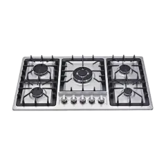 Built-in gas hob 860mm stainless steel 5 burners EMALL #EGH-S5027S