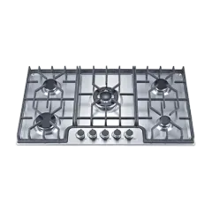 Built-in gas hob 860mm stainless steel 5 burners EMALL #EGH-S5137