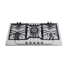 Built-in gas hob 860mm stainless steel 5 burners EMALL #EGH-S5151