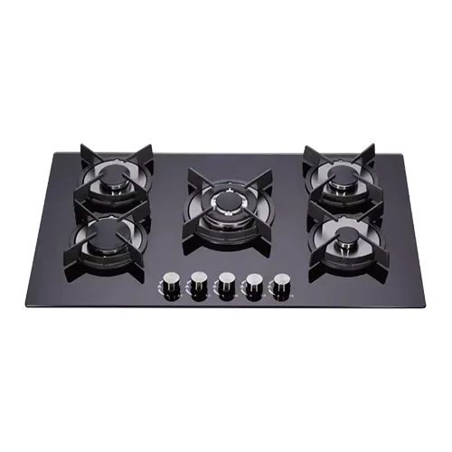 Built-in gas hob 900mm tempered glass 5 burners EMALL #EGH-G5098