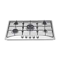 Built-in gas hob 860mm stainless steel 5 burners EMALL #EGH-S5083
