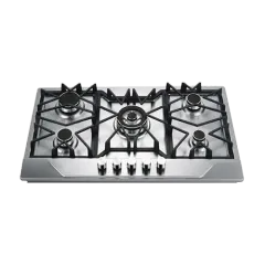 Built-in gas hob 860mm stainless steel 5 burners EMALL #EGH-S5151C