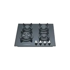 Built-in gas hob 600mm tempered glass 4 burners EMALL #EGH-G4002