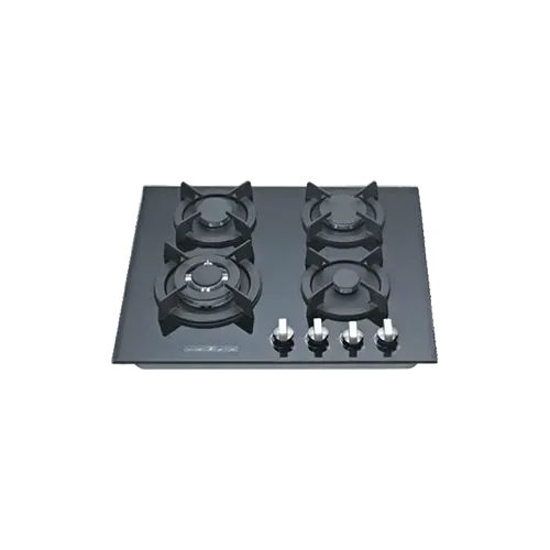 Built-in gas hob 600mm tempered glass 4 burners EMALL #EGH-G4002