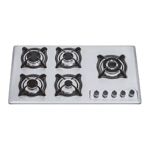 Built-in gas hob 900mm stainless steel 5 burners EMALL #EGH-S5004
