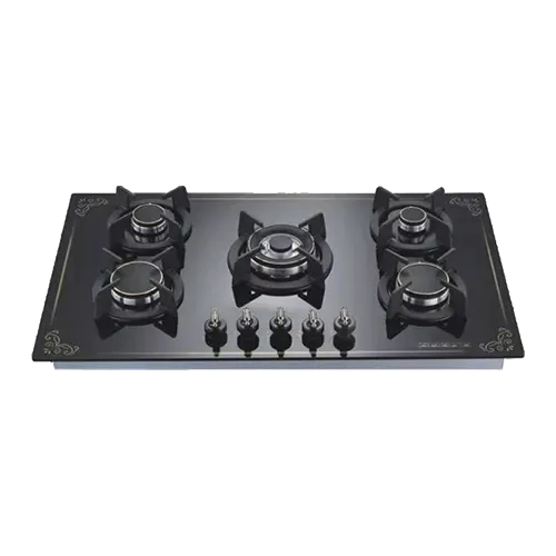Built-in gas hob 900mm tempered glass 5 burners EMALL #EGH-G5057C