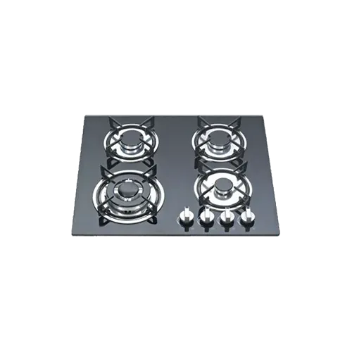 Built-in gas hob 600mm tempered glass 4 burners EMALL #EGH-G4006S