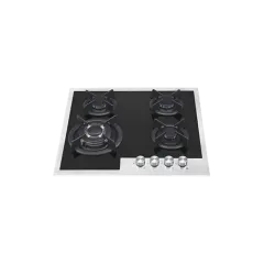 Built-in gas hob 600mm tempered glass 4 burners EMALL #EGH-G4013