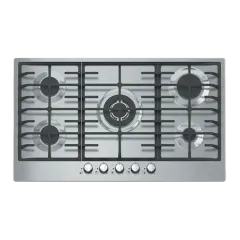 Built-in gas hob 900mm stainless steel 5 burners EMALL #EGH-S5106