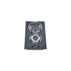 Built-in gas hob 320mm tempered glass 2 burners EMALL #EGH-G2001