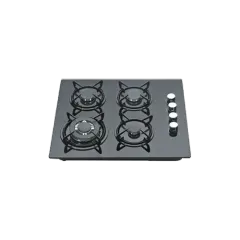 Built-in gas hob 600mm tempered glass 4 burners EMALL #EGH-G4007