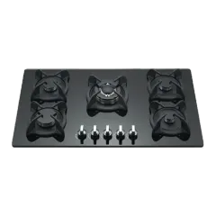 Built-in gas hob 900mm tempered glass 5 burners EMALL #EGH-G5065