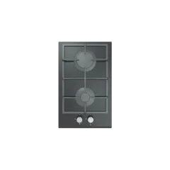 Built-in gas hob 320mm tempered glass 2 burners EMALL #EGH-G2005