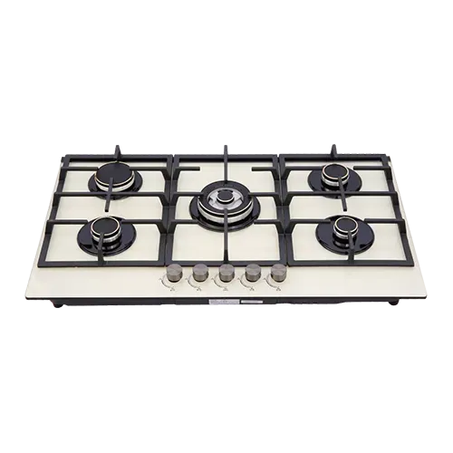 Built-in gas hob 900mm tempered glass 5 burners EMALL #EGH-G5068BC