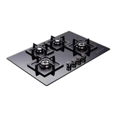 Built-in gas hob 900mm tempered glass 4 burners EMALL #EGH-G4040