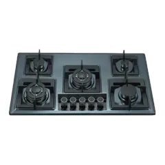 Built-in gas hob 900mm stainless steel 5 burners EMALL #EGH-S5104B